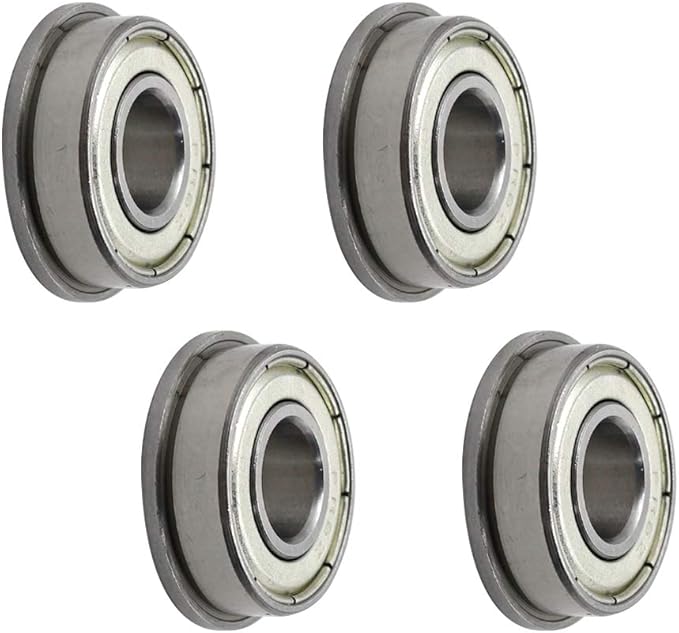 touhia 4 件 fr6zz 屏蔽法兰球轴承 3/8&#34; x 7/8&#34;x 9